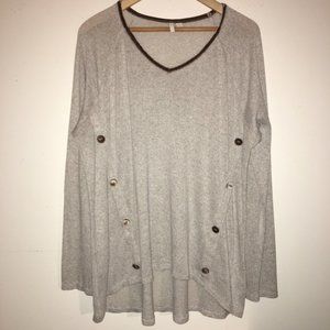Cato Tunic w/ Button Detail
